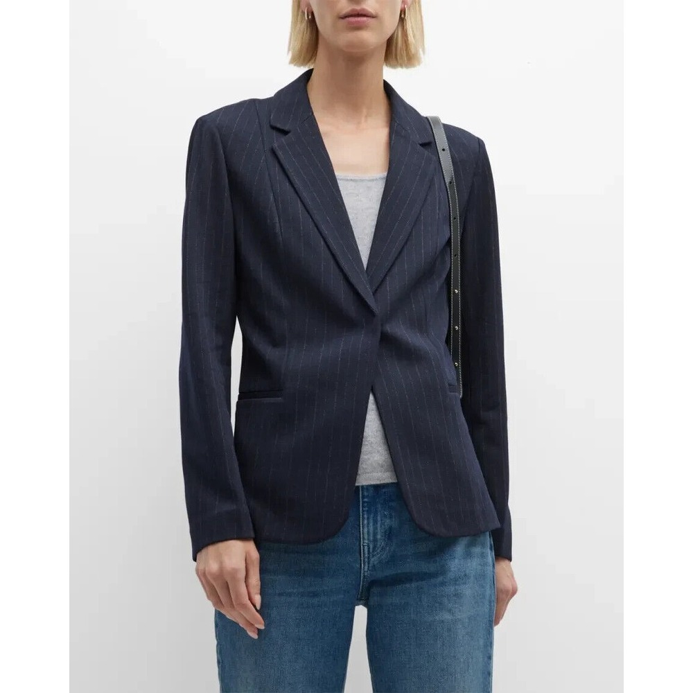 Kobi Halperin Marian BlazerJacket Pinstripe Navy Size‎ XXL 2XL $498